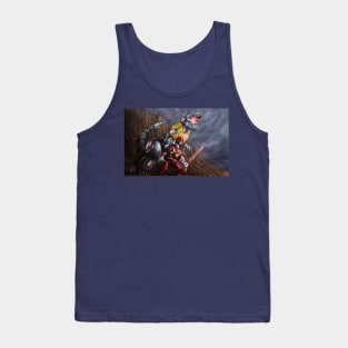 Red Ranger & Grimlock Tank Top